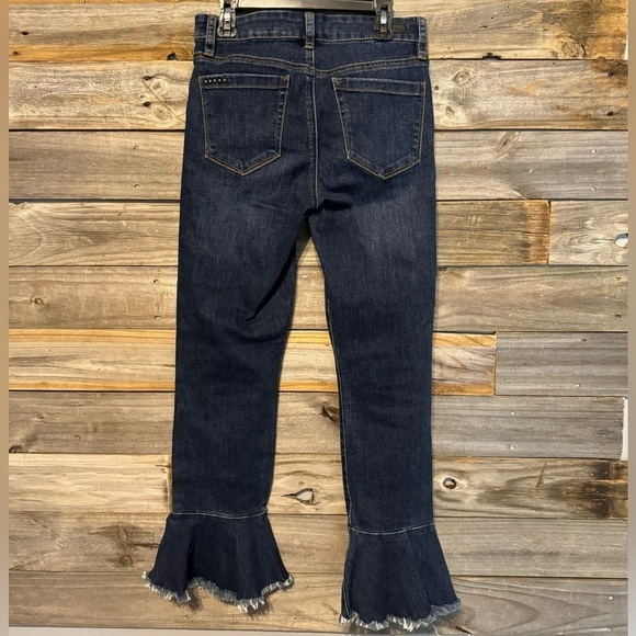 BLANKNYC- women’s ruffle-hem cropped jeans- exclusive- size 26 - Picture 2 of 8